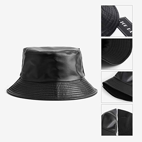 כובעי דלי הפיכים לנשים, כותנה כותנה אופנתית מעוותת עור שמש כובע דיג כובע אופנה אריזה
