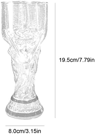 כוסות בירה של Doefo - קריאייטיב 2022 גביע משחק כדורגל ספל בירה - כוס בירה זיכרון לאוהדי כדורגל, 500 מל/480
