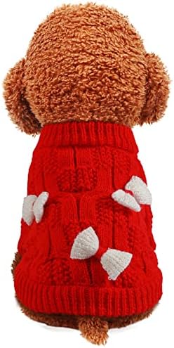 בגדי כלב בחורה חמודה לכלבים קטנים מחמד סוודר חג המולד לחג סווד תלבושות סוודר חיות מחמד סוודר סוודר קטן