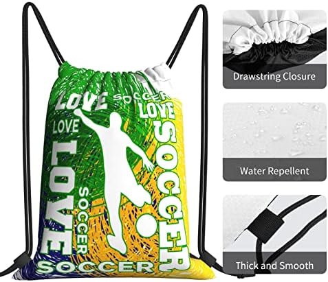 Pinoze Soccer Skcering Spack Sport Sport Sweis String String Sackpack Sackpack עבור נשים