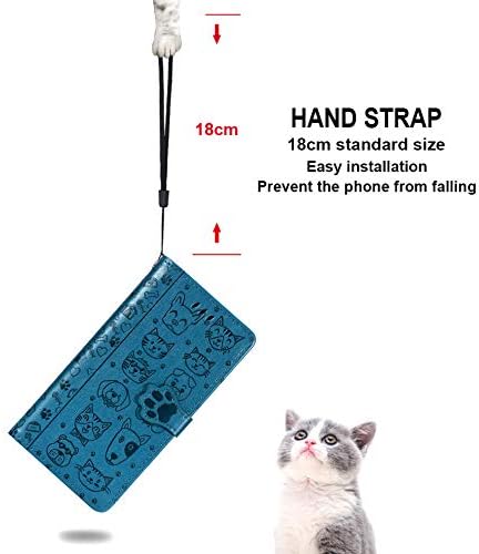 עוצב עבור אייפון 12 פרו מקס 6.7 קריקטורה ילדה ארנק מקרה, חתול כלב סגנון להעיף טלפון מעטפת עם כרטיסי אשראי