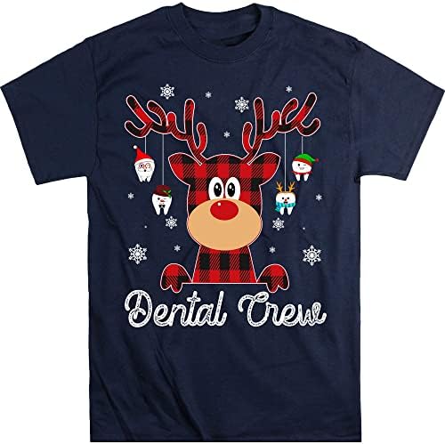 חולצת צוות שיניים של טיידי, חולצת רופא שיניים, חולצת איילים, חולצת שיניים אחיות, אייל