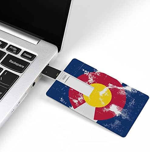 כרטיס דגל מדינת קולורדו USB 2.0 כונן הבזק 32 גרם/64 גרם מודפס מצחיק
