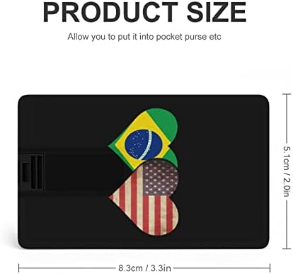 דגל ברזילאי ודגל אמריקאי זיכרון USB מקל מקל פלאש מכונן כרטיס אשראי בכרטיס בכרטיס בנק אשראי
