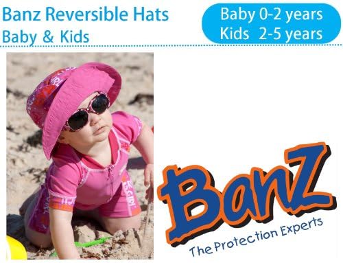 הגנת השמש של Banz UPF כובע דלי מתכוונן והפוך