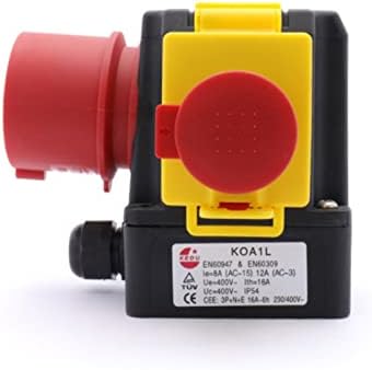 כפתור מתג מתג מתג כפתור KEDU KOA1L 400V 12/8A מתג אלקטרומגנטי פיקוד חשמל ומכונת הגנה מתג הגנה על מתגי כפתור