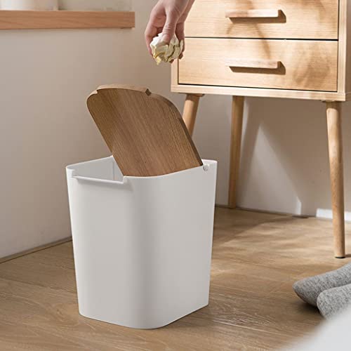 אשפה פחיות אשפה יכול יצירתי פח אשפה ביתי פלסטיק אשפה פחיות משרד להעיף אשפה פחיות סלון חדר שינה מטבח אמבטיה אחסון/ירוק