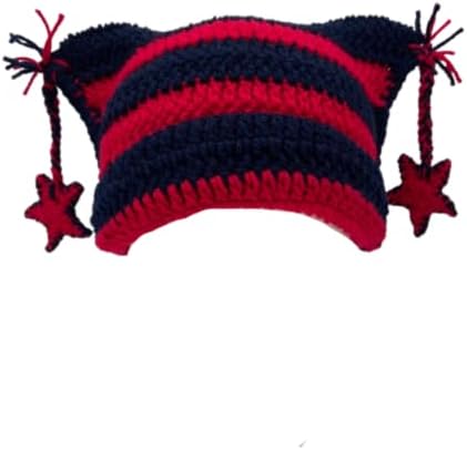 כובעי סרוגה של Ponitrack לנשים כוכבת כפית כפית וינטג