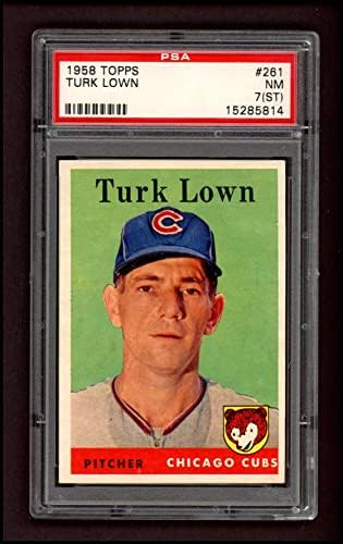 1958 Topps 261 Turk Lown Chicago Cubs PSA PSA 5.00 Cubs