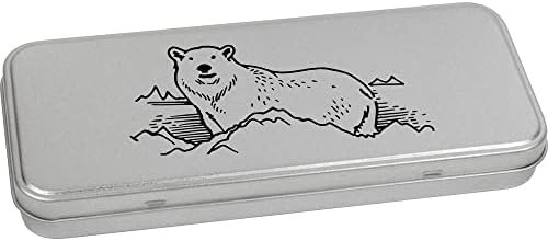 אזידה 'דוב קוטב' מתכת צירים מכתבים פח / תיבת אחסון