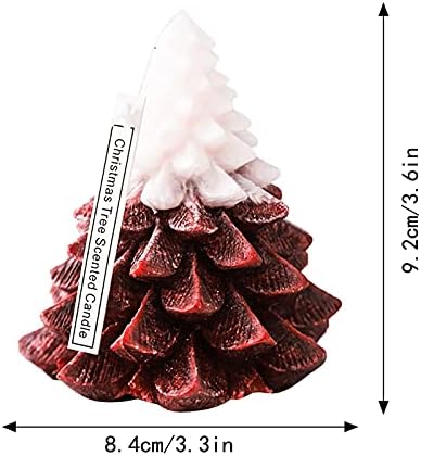 די חג המולד קישוט עץ חג המולד נר סויה שעווה ריחני נר 3.8 גבוה ארומתרפיה נרות יום הולדת חנוכת בית
