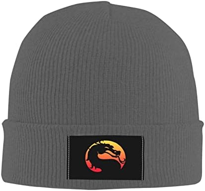כובע סרוג כובע צמר אופנה חמה Outdoors_mortal ¥ kombat¡ ¥ logo_skniked כובע יוניסקס