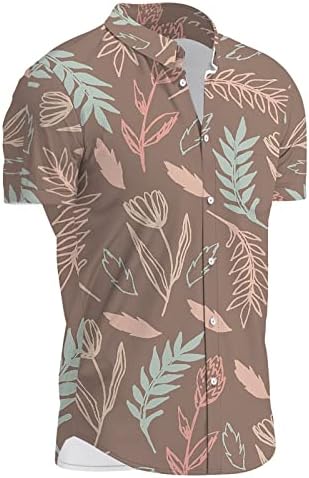 2023 חדש מותאם אישית לוגו גברים של הוואי חולצות סטים קצר שרוול מזדמן כפתור למטה חוף פרח חולצה ומכנסיים