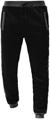 סתיו וחורף של UTPO גברים וחורף שני חלקים חליפה אופנה תפרים מכנסי סוודר מכנסי סוודר מכנסיים לגברים