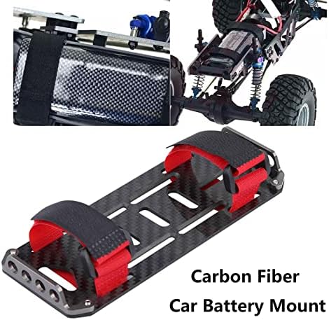 לוחית סוללת רכב RC, לוח ההרכבה של סיבי פחמן צלחת הרכבה של סיבי פחמן עבור Traxxas hsp redcat צירי