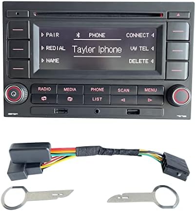 RCN210 רדיו רדיו סטריאו סטריאו CD נגן מובנה Bluetooth USB MP3 AUX SD עבור פולקסווגן פולו 9N גולף R32