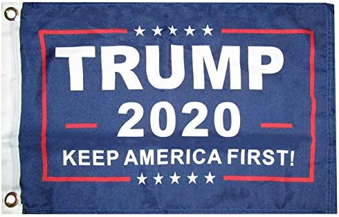 12x18 טראמפ 2020 שמור על אמריקה ראשונה! דגל פולי ניילון ארוג 100D ארוג 12