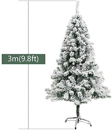 ZPEE שלג מלאכותי נוהר עץ חג המולד, חומר PVC עץ חשוף עם עמדת מתכת קל להרכבה עץ חשוף חג המולד קישוט 3M