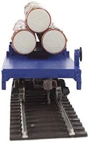 וולטרס קו רכבת הו בקנה מידה דגם יומן מזבלה רכב עם 3 יומנים-מוכן לרוץ אלסקה רכבת 17102