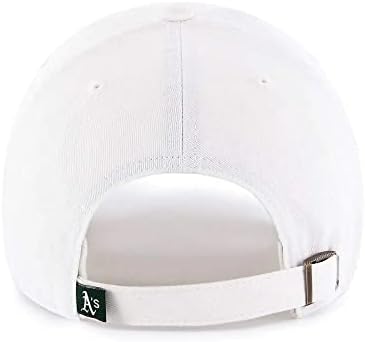 '47 אוקלנד אתלטיקה לבן לנקות מתכוונן כובע, למבוגרים מידה אחת מתאים לכל