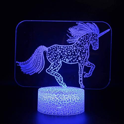 SZG תלת מימד דינוזאור יצירתי מנורת שולחן כתיבה 5 נוגע ללידה לילה אור חדר קשת סוס קשת למפן קישוט