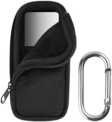 מכשיר א. ק. ג. אישי/קרדיה נייד 6 ליטר נייד, כיסוי תיק אחסון ניילון מגן עם תוחם רך וקליפ קרבינר, שחור