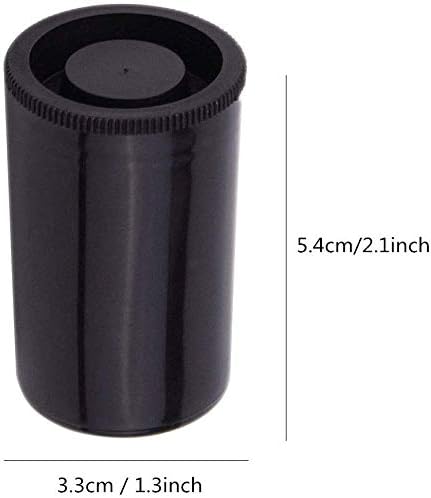 35 ממ קליבר פלסטיק סרט מיכלי-20 יחידות ארוס שחור