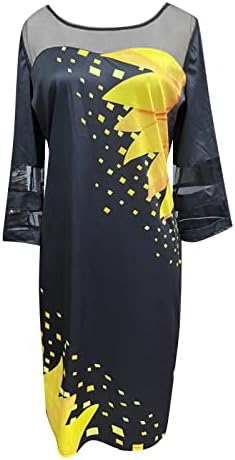 שמלת סטרץ 'לבנות נוער קיץ סתיו שרוול ארוך MIDI פלוס גודל גודל גודל עטיפה מזדמן שמלת טלאים שמלת נשים VS