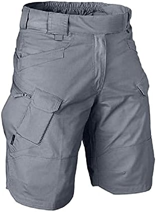 מכנסי מטען של פיררו לגברים מהירה מהירה מכנסי טיול חיצוניים קצרים בקיץ צבע מוצק מכנסיים קצרים טקטיים מזדמנים