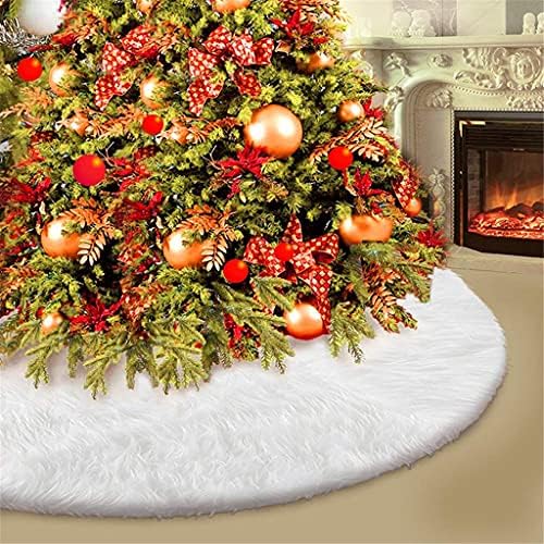 חצאית עץ עץ של גנאפנן חצאית עור כבש חג המולד עגול חג המולד קטיפה מפוארת לחג המולד לעיצוב הבית