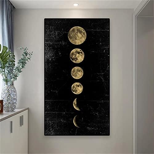 ערכות ציור יהלומי ירח לבן שחור, 5 ד עשה זאת בעצמך יהלומים נקודות אמנות למבוגרים תרגיל מלא ערכת מלאכת קריסטל