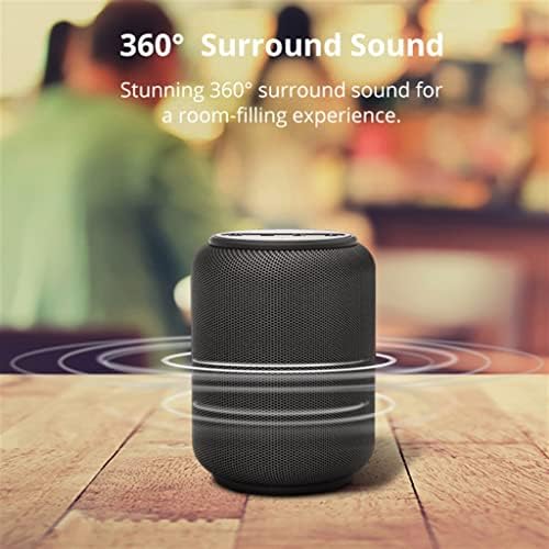 סורגי סאונד מיני רמקולים Bluetooth רמקולים IPX6 רמקול נייד אלחוטי עם צליל היקפי 360 מעלות, עוזר קול