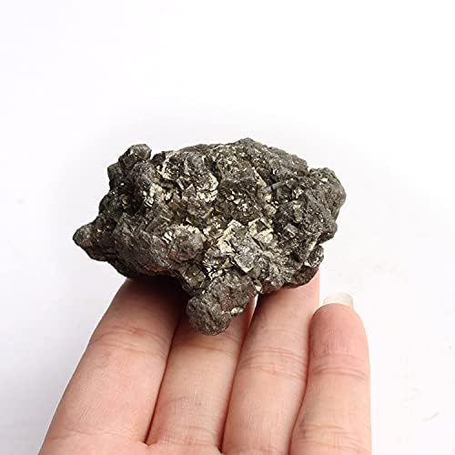Laaalid xn216 1 pc פיריט טבעי גבישים מינרלים עפרות אבן מינרל לורון קוורץ מחוספס הוראה דגימה