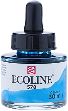בקבוק צבעי מים נוזלי של אקולינה 30 מל אפור עמוק 706