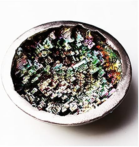 216 1 יח ' חבילה קשת צבעוני ביסמוט מתכת דגימת מינרלים עגול בצורת בונסאי גן עיצוב הבית טבעי