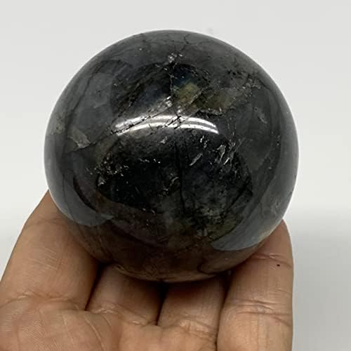 Watangems 277.5G, 2.3 Sthere Babradorite Sphere Baldspar Ball Crystal מינרל ממדגסקר, B22350