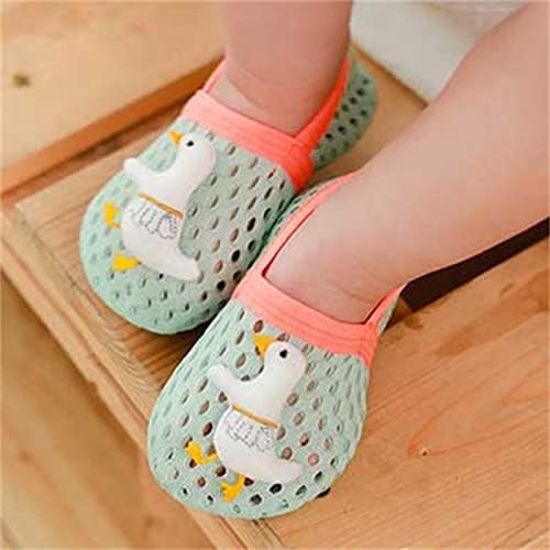 בנות פעוטות תינוקות גרביים נגד החלקה גרבי רצפה חמודות רשת גרבי קרסול נושמת （6 עד 48 חודשים. נעלי