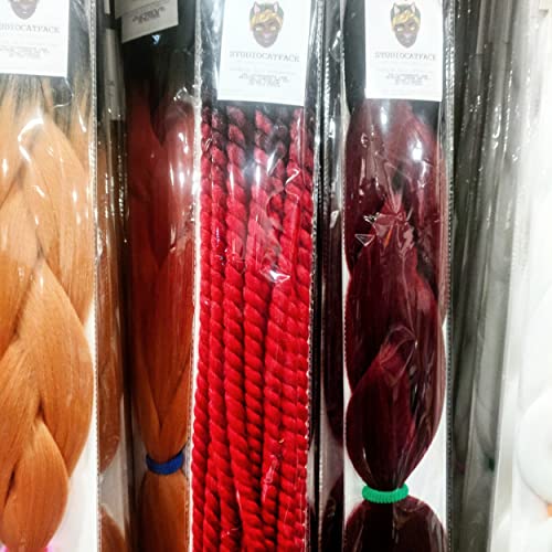 שיער שחור ברי אדום אומברה הוואנה חבלים גדולים
