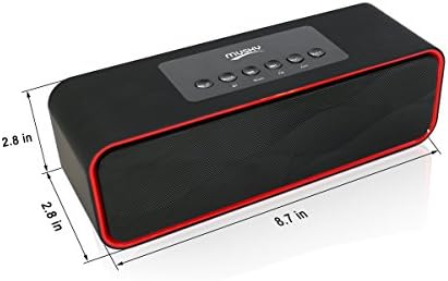 רמקול סטריאו Bluetooth נייד, עם מנהלי התקנים אקוסטיים כפולים של 2x5W, רדיו FM ורמקול חינם, משבצות לכרטיס מיקרו