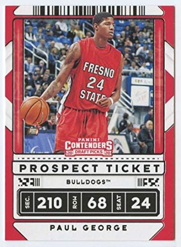2020-21 מתמודדים של פאניני בוחרים דראפט מספר 19 Paul George Fresno State Bulldogs כרטיס מסחר בכדורסל