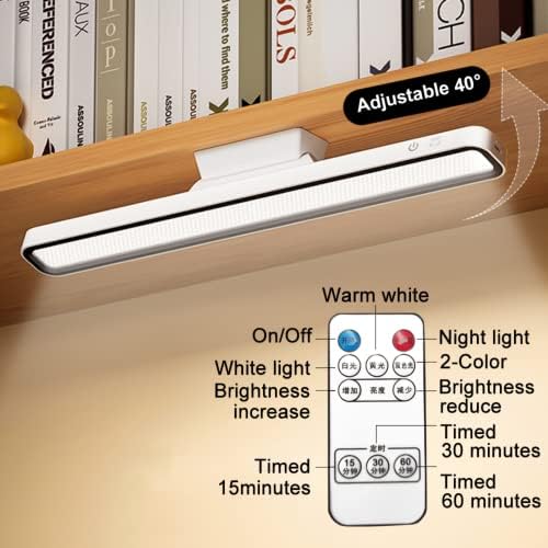 מנורת שולחן LED USB נטענת מנורת שולחן אור נטענת עמעום ללא צעד תלויה מנורת לילה מגנטית מנורת קריאה