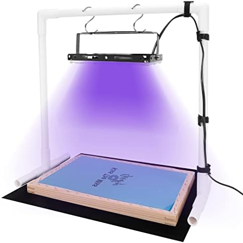 יחידת חשיפת UV של LED LED להדפסת מסך, מנורת הדפסת מסך, יחידת חשיפת LED להדפסת מסך עם בד שחור ועמדת אור לחשיפת הדפסת