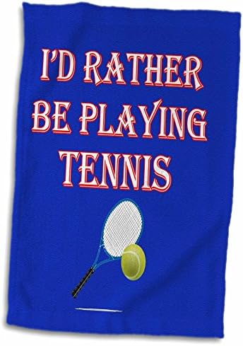 מזהה רוז תלת מימד, מעדיף לשחק ציון משחק טניס מנצח פופולרי באמירה TWL_213138_1 מגבת, 15 x 22, Multicoror