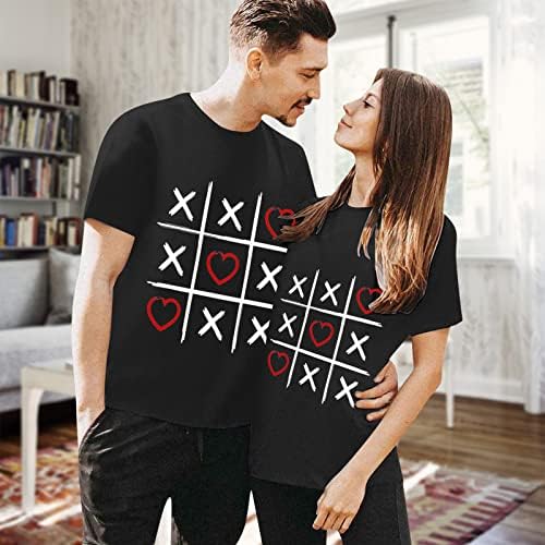 חולצת טריקו של יום האהבה של Numaller לחובב עגול עגול 2023 חולצות שרוול קצר