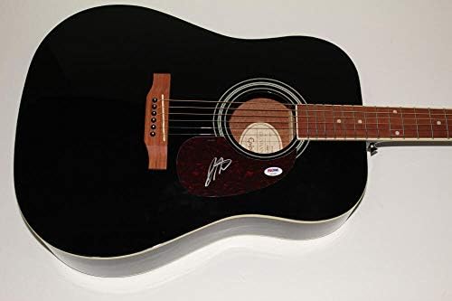 ג'ורדן ויציגרה חתם על גיטרה אקוסטית של גיבסון אפיפון - הסט המוכן PSA