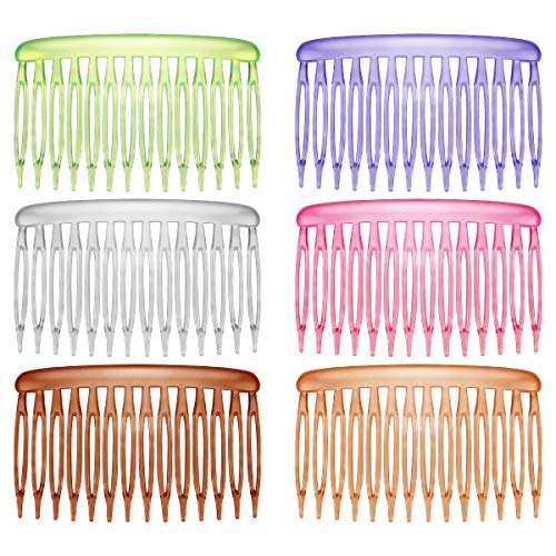 LURROSE 12 יחידות צבעוניות צבעוניות צבעוניות מסרקות שיער DIY מסרקי שיער קטנים מסרקי שיער קטנים מסרקי תוספת