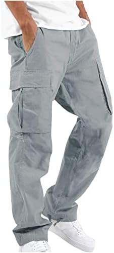 מכנסי מטען Mens 2022 קלאסי בכושר אופנה עבודה בטיחות מטען טיולים מרובי כיס מכנסיים לבילוי חיצוניים