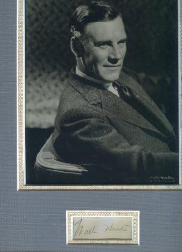 וולטר יוסטון חתום וינטג 'חתך 12x16 תצוגה/זוכה אוסקר 1948