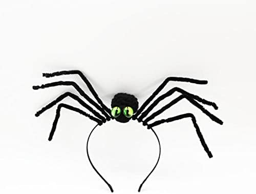 ליל כל הקדושים עכביש כיסוי ראש יצירתי מצחיק עכביש ביצועים מסכות להתלבש עכביש סרט שמח הלואין