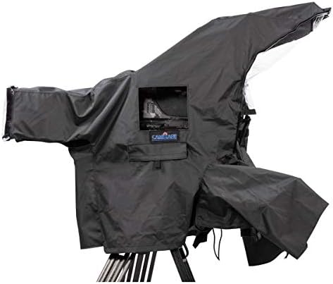 Camrade Phitside EFP כיסוי גשם קטן עמיד במים למצלמות שידור חיצוניות עם עינית 5 או 7, שחור